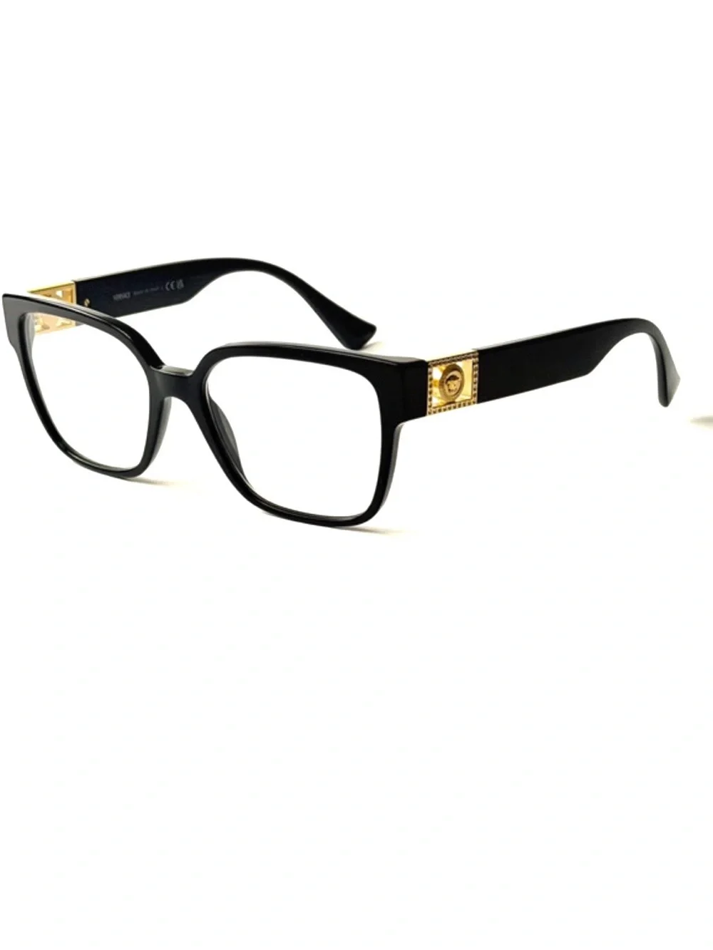 Versace Mod. 3329B GB1 Black Gold 54-17 Eyeglasses New Authentic NWT